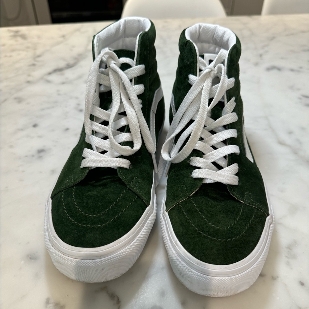 Vans SK-Hi suede green
